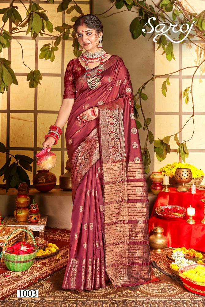 Saraswati Vol 2 By Saroj Designer Wedding Wear Soft Silk Sarees Wholesalers In Delhi
